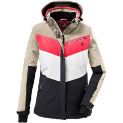 Kurtka narciarska damska Killtec KSW 253 WMN SKI JCKT. Białe kurtki narciarskie Killtec, bez wzorów, bez kaptura, narciarskie. Za 899.99 zł.