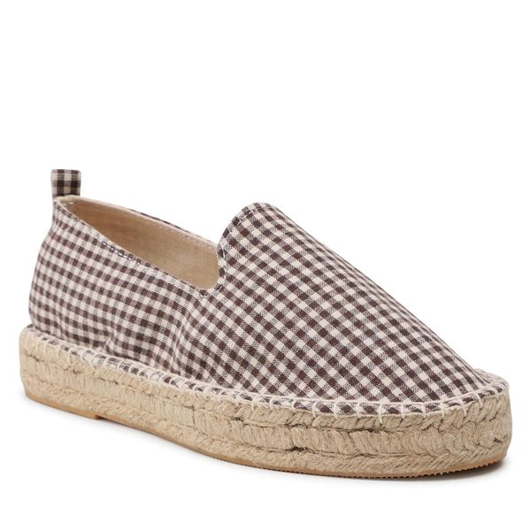 Espadryle Jenny Fairy. Brązowe espadryle Jenny Fairy, bez wzorów, bez obcasa, bez zapięcia. Za 129.99 zł.