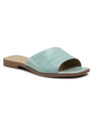 Lasocki Klapki WI16-MENA-01 Zielony. Zielone klapki Lasocki, bez wzorów, ze skóry, bez obcasa. Za 57.99 zł.