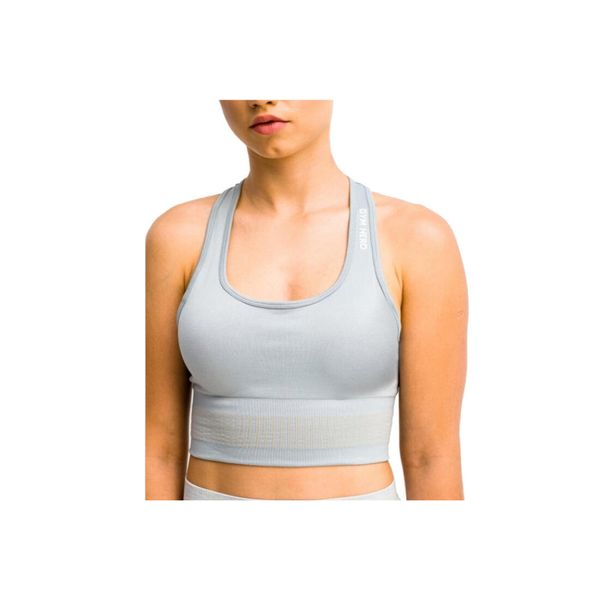 Biustonosz sportowy damski GymHero Stripes Bra. Szare bielizna sportowa Gym Hero, m, bez wzorów. Za 89.99 zł.