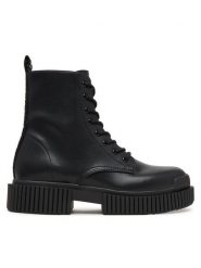 Armani Exchange Trzewiki XDN031 XV875 00002 Czarny. Czarne botki Armani Exchange, bez wzorów, ze skóry, bez obcasa, na płaskiej podeszwie, bez zapięcia. Za 1,169.00 zł.