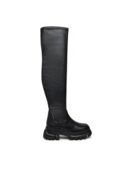 Tommy Jeans Kozaki Tjw Lightweight Otk Boot EN0EN02634 Czarny. Czarne kozaki Tommy Jeans, z jeansu, bez obcasa, na płaskiej podeszwie, bez zapięcia. Za 899.99 zł.