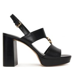 Sandały MICHAEL Michael Kors. Czarne kozaki MICHAEL Michael Kors, bez obcasa, na słupku, bez zapięcia. Za 739.99 zł.