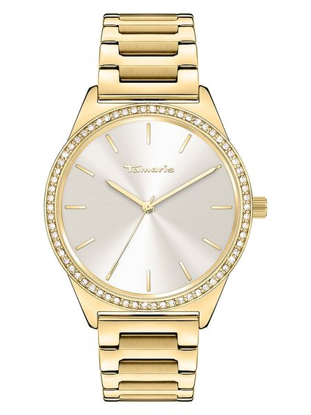 Tamaris Zegarek kwarcowy w kolorze złoto-srebrnym rozmiar: onesize. Szare, analogowe zegarki Tamaris, srebrne. Za 173.99 zł.