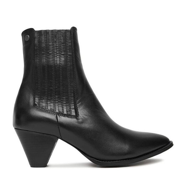 Botki G-Star. Czarne botki G-Star, bez wzorów, bez obcasa, na słupku, bez zapięcia. Za 429.99 zł.