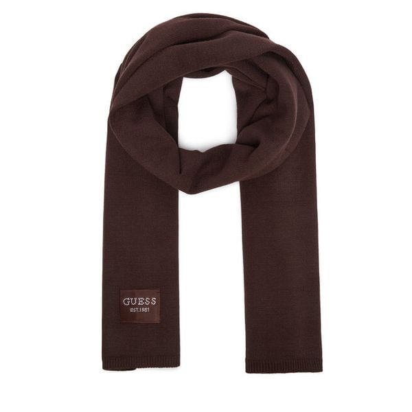 Szalik Guess. Brązowe szaliki Guess, z aplikacjami. Za 234.99 zł.