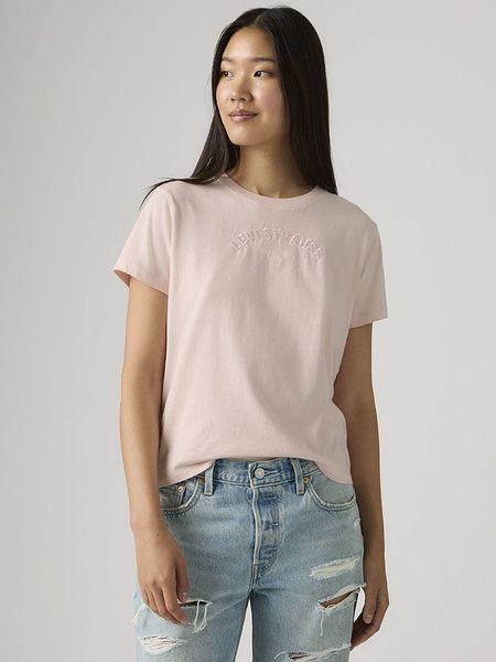 Levi's Koszulka "Favorite" w kolorze jasnoróżowym rozmiar: L. Różowe bluzki Levi's®, l, bez wzorów, z bawełny, bez kołnierzyka, bez ramiączek. Za 98.95 zł.