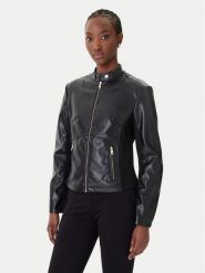 Rinascimento Kurtka z imitacji skóry CFC0124661003 Czarny Regular Fit. Czarne kurtki Rinascimento, xs, bez wzorów, ze skóry, bez kaptura. Za 419.99 zł.