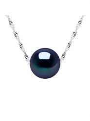 Mitzuko Srebrny naszyjnik z perłą - dł. 42 cm rozmiar: onesize. Szare naszyjniki Mitzuko, z perłą, srebrne. Za 217.99 zł.