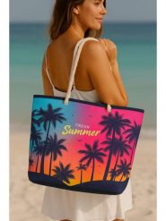 Lucky Bees Torba plażowa ze wzorem - 55 x 36 x 15 cm rozmiar: onesize. Torby na ramię Lucky Bees, bez wzorów, z materiału, na ramię, bez dodatków. Za 30.99 zł.