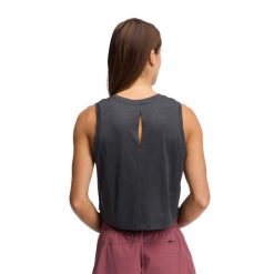 Damski tank top Black Diamond Circuit. Czarne topy Black Diamond, bez wzorów, z materiału, bez kołnierzyka, bez ramiączek. Za 241.50 zł.