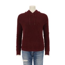 Second life - Damska bordowa bluza z kapturem - Stan bardzo dobry. Czerwone bluzy RALPH LAUREN, bez wzorów, z kapturem. Za 127.76 zł.