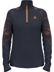 Odlo Bluza polarowa "Berra" w kolorze granatowym rozmiar: M. Niebieskie bluzy Odlo, m, bez wzorów, z materiału, bez kaptura. Za 175.67 zł.