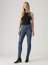 Levi's Dżinsy "721" - Skinny fit - w kolorze niebieskim rozmiar: W29/L32. Niebieskie jeansy Levi's®, l, z aplikacjami, z podwyższonym stanem. Za 269.95 zł.