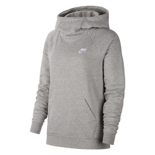 Damska Bluza Z Kapturem Essentials Funnel Neck. Szare bluzy Nike, s, bez wzorów, z kapturem. Za 234.99 zł.