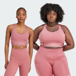 Biustonosz FastImpact Luxe Run High-Support. Czerwone bielizna sportowa Adidas, xs, bez wzorów, z materiału. Za 429.00 zł.
