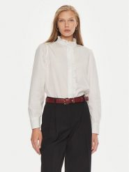 Tommy Hilfiger Koszula WW0WW43529 Biały Relaxed Fit. Białe koszule TOMMY HILFIGER, bez wzorów, z bawełny, bez kołnierzyka, bez ramiączek. Za 299.99 zł.
