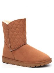 ISLAND BOOT Botki zimowe "Maelia" w kolorze jasnobrązowym rozmiar: 39. Brązowe botki Island Boot, na zimę, bez wzorów, z materiału, bez obcasa, bez zapięcia. Za 153.34 zł.