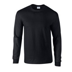Ultra Bawełniana Koszulka Z Długim Rękawem Unisex Dla Dorosłych. Niebieskie bluzki GILDAN, xl, bez wzorów, z bawełny, sportowe, bez kołnierzyka, bez ramiączek. Za 94.99 zł.