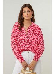 Lin Passion Bluzka w kolorze czerwono-jasnoróżowym rozmiar: 36/38. Czerwone bluzki Lin Passion, bez wzorów, z bawełny, klasyczne, bez kołnierzyka, bez ramiączek. Za 113.99 zł.