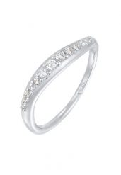 Elli Damski do łączenie skręcony Elegant z kryształami cyrkonii w srebrze próby 925 Sterling Silver Pierścionki 1 ct. Szare pierścionki Elli, z cyrkonią, srebrne. Za 248.99 zł.