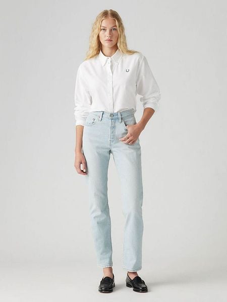 Levi's Dżinsy - Tapered fit - w kolorze błękitnym rozmiar: W28/L32. Niebieskie jeansy Levi's®, l, z aplikacjami, z podwyższonym stanem. Za 227.31 zł.