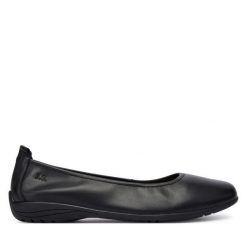 Baleriny Josef Seibel. Czarne baleriny Josef Seibel, bez wzorów, bez obcasa. Za 389.99 zł.