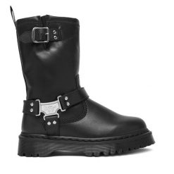 Botki Dr. Martens. Czarne botki Dr. Martens, bez wzorów, bez obcasa, na płaskiej podeszwie, bez zapięcia. Za 899.99 zł.
