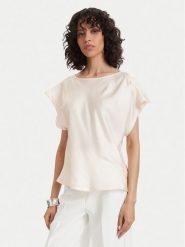 Maryley Bluzka 26EB013/31SA Beżowy jasny Regular Fit. Brązowe bluzki Maryley, m, bez wzorów, z wiskozy, bez kołnierzyka, bez ramiączek. Za 249.99 zł.