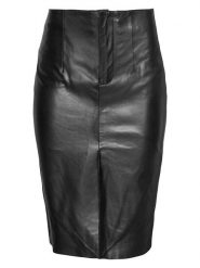 Bugatti Skórzana spódnica w kolorze czarnym rozmiar: 38. Czarne spódnice Bugatti, bez wzorów, ze skóry, midi. Za 521.99 zł.