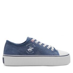 Trampki Beverly Hills Polo Club. Niebieskie trampki Beverly Hills Polo Club, bez wzorów, bez zapięcia. Za 99.99 zł.