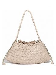 SUVRAI Torebka w kolorze beżowym - 35 x 20 x 12 cm rozmiar: onesize. Brązowe torby na ramię SUVRAI, bez wzorów, z materiału, na ramię, bez dodatków. Za 152.99 zł.