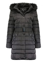 Geographical Norway Płaszcz pikowany "Anemone" w kolorze czarnym rozmiar: XXL. Czarne płaszcze Geographical Norway, xxl, bez wzorów, z tkaniny, bez kaptura. Za 230.00 zł.