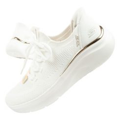 Buty sportowe damskie Skechers Bobs B Love-True Delight SLIP-INS. Białe obuwie sportowe Skechers, bez zapięcia, trekkingowe, Skechers Sport. Za 299.00 zł.