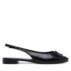 Sandały Tory Burch. Czarne sandały Tory Burch, bez wzorów, bez obcasa, na płaskiej podeszwie, bez zapięcia. Za 1,499.00 zł.