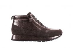 Trampki Bayla-018 SW-1710 Grey Pewter, Srebrny, Skóra naturalna - 41. Szare trampki Bayla, z aplikacjami, z jeansu, bez zapięcia. W wyprzedaży za 134.10 zł.