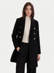 Morgan Płaszcz wełniany 252-GATIM.F Czarny Regular Fit. Czarne płaszcze Morgan, na zimę, bez wzorów, z syntetyku, bez kaptura. Za 929.99 zł.