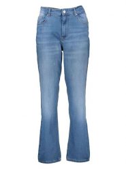 ONLY Dżinsy - Regular fit - w kolorze niebieskim rozmiar: 48/L32. Niebieskie jeansy Only, l, z aplikacjami, z podwyższonym stanem. Za 114.17 zł.