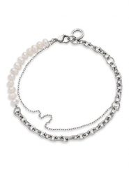 Paul Hewitt Bransoletka z perłami rozmiar: onesize. Białe bransoletki Paul Hewitt, z perłą, ze stali. Za 183.59 zł.