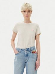 Levi's® T-Shirt Perfect 39185-0363 Écru Regular Fit. T-shirty s, bez wzorów, z bawełny, bez kołnierzyka, bez ramiączek. Za 79.99 zł.