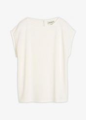 Koszulka oversize z miękkiej mieszanki wiskozy. Białe bluzki bonprix, bez wzorów, z wiskozy, bez kołnierzyka, bez ramiączek. Za 54.99 zł.
