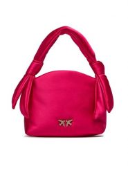 Pinko Torebka Knots Mini Pouch Satin PE 24 PLTT 102770 A1KA Różowy. Czerwone torebki klasyczne Pinko, bez wzorów, z materiału, bez dodatków. Za 859.99 zł.