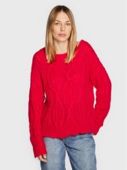 TWINSET Sweter 222TT3340 Czerwony Relaxed Fit. Czerwone swetry Twinset, m, bez wzorów, z syntetyku, bez ramiączek. Za 529.99 zł.