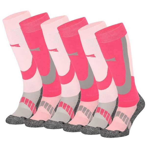 Skarpety narciarskie Xtreme, 6 par, Multi Różowy. Czerwone skarpety XTREME SOCKSWEAR, bez wzorów, z materiału. Za 255.84 zł.