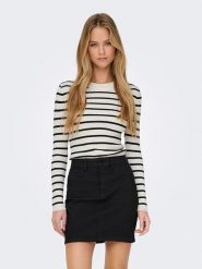 ONLY Sweter w kolorze białym rozmiar: L. Białe swetry Only, l, bez wzorów, bez ramiączek. Za 66.00 zł.