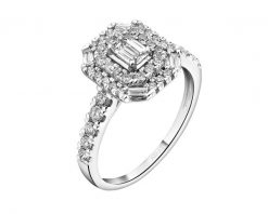 Pierścionek z białego złota z diamentami - 0,82 ct - próba 585. Białe pierścionki Apart, z diamentem, złote. Za 9,990.00 zł.