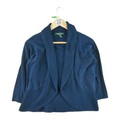 Second life - Kardigan damski w kolorze granatowym - Stan bardzo dobry. Niebieskie kardigany RALPH LAUREN, m, bez wzorów. Za 59.60 zł.