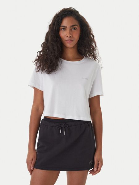 Guess T-Shirt V6GI17 K2984 Biały Regular Fit. Białe t-shirty Guess, xl, z aplikacjami, z bawełny, bez kołnierzyka, bez ramiączek. Za 102.99 zł.