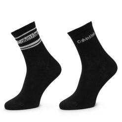Skarpety długie Calvin Klein. Czarne skarpety Calvin Klein, bez wzorów. Za 64.99 zł.