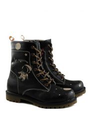 Goby Botki w kolorze czarnym ze wzorem rozmiar: 41. Czarne botki Goby, bez wzorów, z materiału, z okrągłym noskiem, bez obcasa, bez zapięcia. Za 295.99 zł.